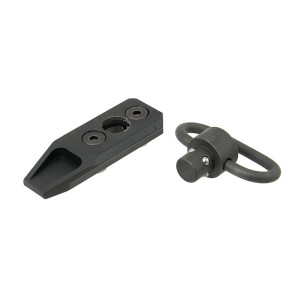 Quick Detachable Sling Mount w/swivel (METAL) for Key-Mod handguard - Black (BD90)